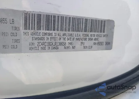 2018 Chrysler Pacifica Touring L from USA, damaged, VIN 2C4RC1BGXJR130650